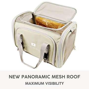 Jet Sitter V4 Expandable Airline Approved Dog Cat Pet Carrier Travel Bag (Large)