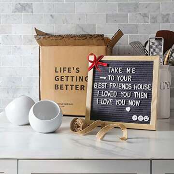 LE TAUCI Salt Pig, 12 Oz Ceramic Salt Cellar Set with Wooden Spoons, 4.8 Inch Salt Crock, Fit a Large hand, Wide-Mouth Salt Box, Salt and Pepper Shaker, Set of 2, White