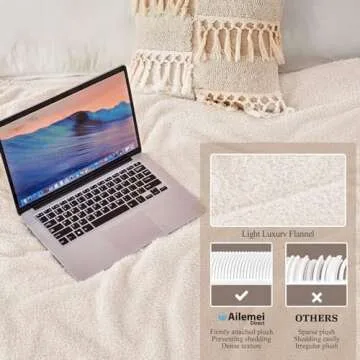 Ailemei Direct Knit Throw Blanket for Bed, Soft Thin Blankets for Sofa, Couch, Camping, Office Chair, Cozy Touch Lightweight Breathable Blanket All Season Use, Sand 60"x90"