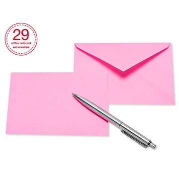 American Greetings Single Panel Blank Cards Bulk with Envelopes, Bright Pastel Colors (200-Count)