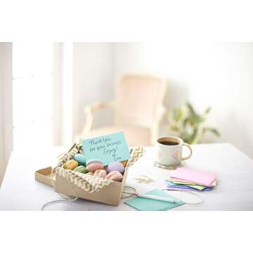 American Greetings Single Panel Blank Cards Bulk with Envelopes, Bright Pastel Colors (200-Count)