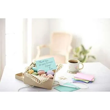 American Greetings Single Panel Blank Cards Bulk with Envelopes, Bright Pastel Colors (200-Count)