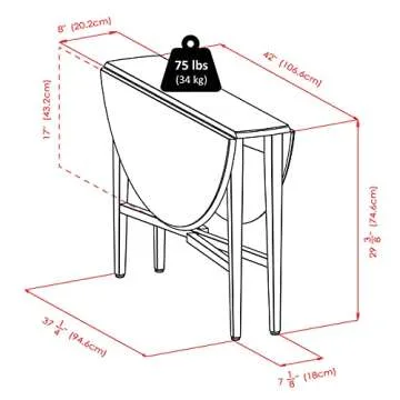 Winsome Wood Hannah Dining Table - Light Oak Finish