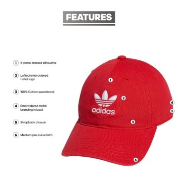 Stylish adidas Originals Men's Metal Logo Strapback Hat