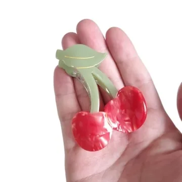 Stylish Cherry Claw Clips for Women - Durable Hair Accessories