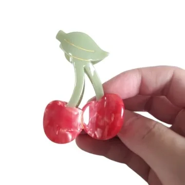 Stylish Cherry Claw Clips for Women - Durable Hair Accessories
