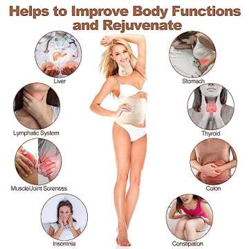 Organic Castor Oil Pack Wrap - Reusable Castor Oil Compress Wrap Kit with Adjustable Elastic Shoulder Straps - Organic Flannel Castor - Waterproof & Oil-Proof - Machine Washable (Khaki)