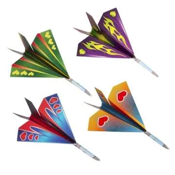 Unique 28-Pack Flying Paper Airplane Valentines Cards Set