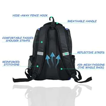 WOLT Youth Baseball Backpack - Perfect for All Ages & Gear