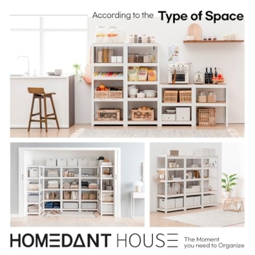 HOMEDANT 5 Tier Adjustable Heavy Duty Shelving Unit