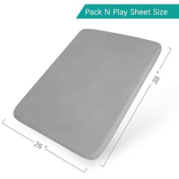Biloban Waterproof Pack and Play Sheets - 2 Pack for Babies
