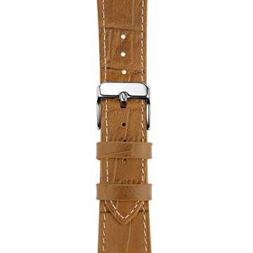 Elegant Alligator Leather Apple Watch Band with Case