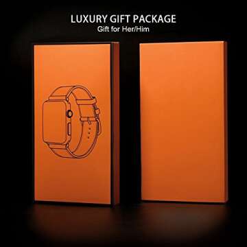 Elegant Alligator Leather Apple Watch Band with Case