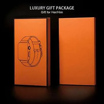 Elegant Alligator Leather Apple Watch Band with Case