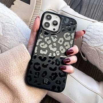 Velvet Caviar Designed for iPhone 12 / iPhone 12 Pro Case Black Leopard [8ft Drop Tested] Compatible...