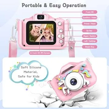 Waayu Unicorn Kids Digital Camera for Creativity and Fun
