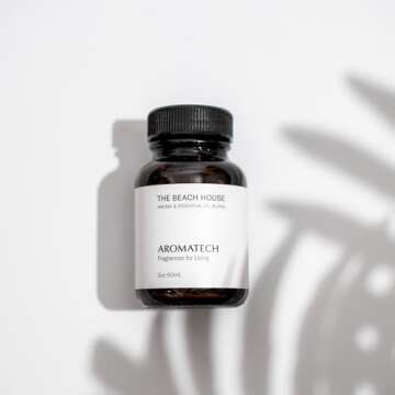 AromaTech The Beach House Aroma Essential Oil Blend: Luxury Hotel Inspired Aromatherapy with Bergamot, Coconut Milk & Sandalwood for Ultrasonic Diffusers & Nebulizers - 4 fl oz, 120 mL
