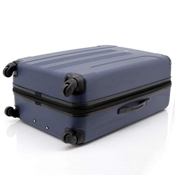 Travelers Club Chicago 3-Piece Luggage Set - Navy Blue