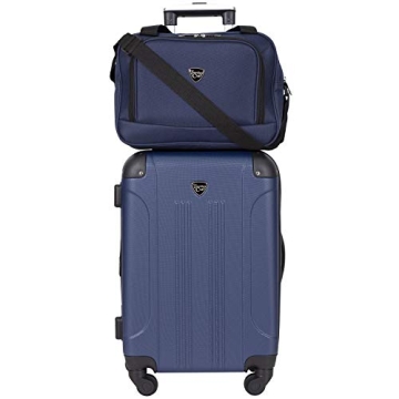 Travelers Club Chicago 3-Piece Luggage Set - Navy Blue