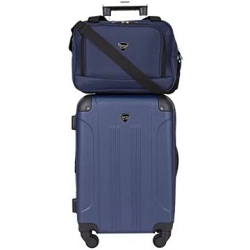 Travelers Club Chicago 3-Piece Luggage Set - Navy Blue