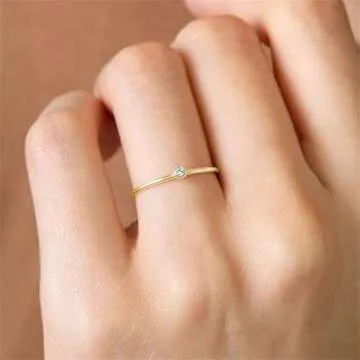Trendy Non Tarnish Birthstone Rings for Women