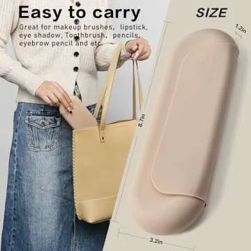 LuBanOne Silicone Makeup Brush Organizer for Travel