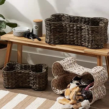 Bone Dry Hyacinth Toy Basket - Large & Stylish Storage
