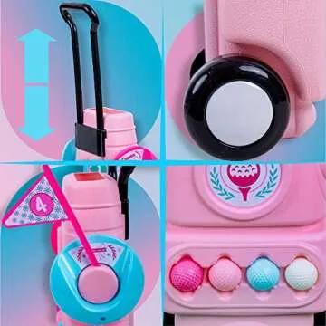 Hapinest Girl Toddler Golf Set 3-5 Years, Mini Golf Clubs