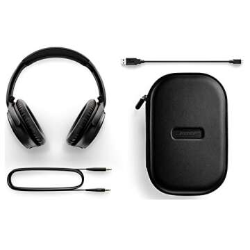 Bose 759944-0010 QuietComfort 35 (Series I) Wireless Headphones, Noise Cancelling - Black
