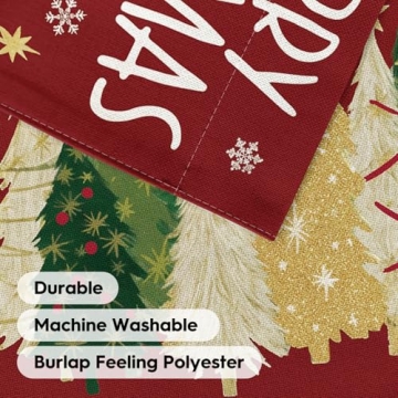 AVOIN Merry Christmas Garden Flag 12x18 Outdoor Decor