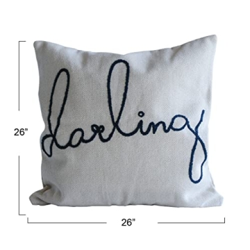 Creative Co-Op Darling Pillow for Home Decor - Oversized Charm