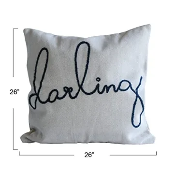 Creative Co-Op Darling Pillow for Home Decor - Oversized Charm