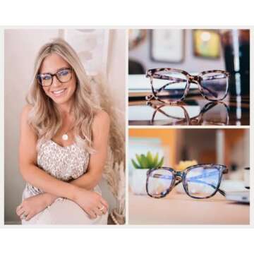 WearMe Pro Affordable Unisex Blue Light Glasses – Cream-Tortoise