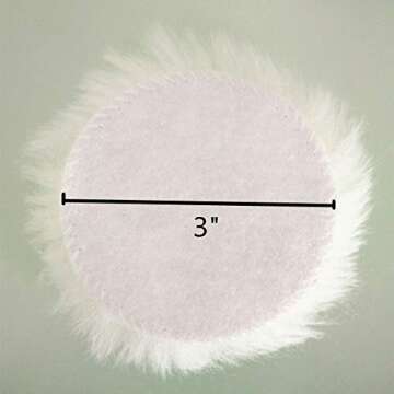 INZOEY Sheepskin Wool Polishing Pad - 3" Buffing Pads for Cars & More!