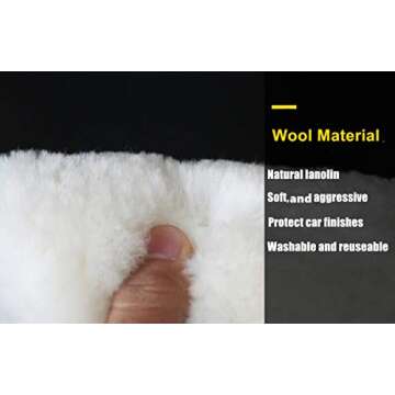 INZOEY Sheepskin Wool Polishing Pad for Quality Buffing