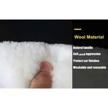 INZOEY Sheepskin Wool Polishing Pad for Quality Buffing