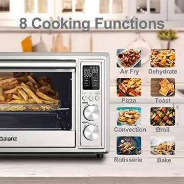 Galanz 8-in-1 Air Fryer Toaster for Healthy Cooking
