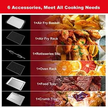 Galanz 8-in-1 Air Fryer Toaster for Healthy Cooking