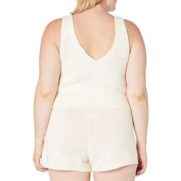 Stylish Sylvie Double V-neck Cropped Sweat Tank