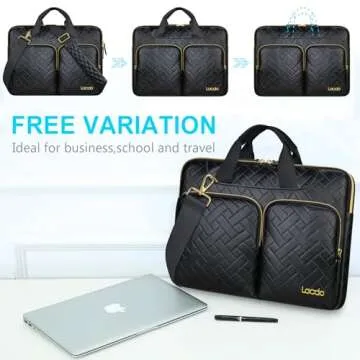 Lacdo 360° Protective Laptop Bag for 15 inch Devices
