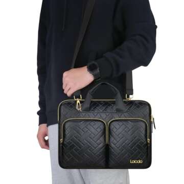 Lacdo 360° Protective Laptop Bag for 15 inch Devices
