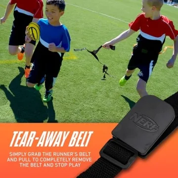 Nerf 10 Player Flag Football Belts + Foam Football Set