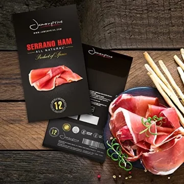 Premium Spanish Serrano Ham Sliced, All-Natural & Gluten Free
