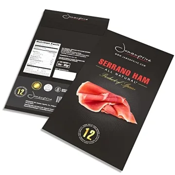 Premium Spanish Serrano Ham Sliced, All-Natural & Gluten Free