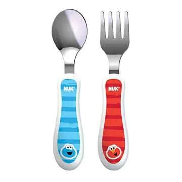 NUK Sesame Street Dinnerware Utensil Set - Perfect for Little Hands