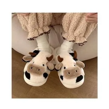 GGOOB Fuzzy Slippers Women Kawaii Slippers for Women Fluffy Kawaii House Slippers Cute Slippers for Women (7,8)