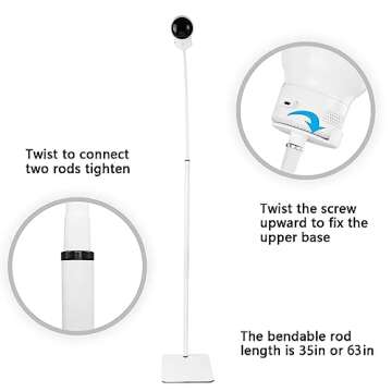 Adjustable HOLACA Floor Stand for Baby Monitors - Sturdy & Versatile