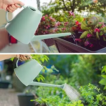 Teshee 0.48 Gallon Long Spout Watering Can for Plants