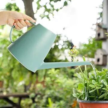 Teshee 0.48 Gallon Long Spout Watering Can for Plants