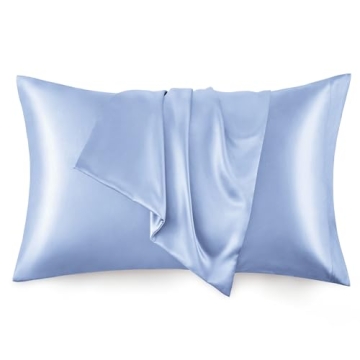 Love's cabin Satin Pillowcase for Hair and Skin (Sky Blue, 20x36 inches) Similar to Silk Pillow Case...